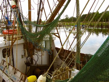 This photo of a commercial shrimp boat was taken by photographer Valerie Like of Myrtle Beach, South Carolina.